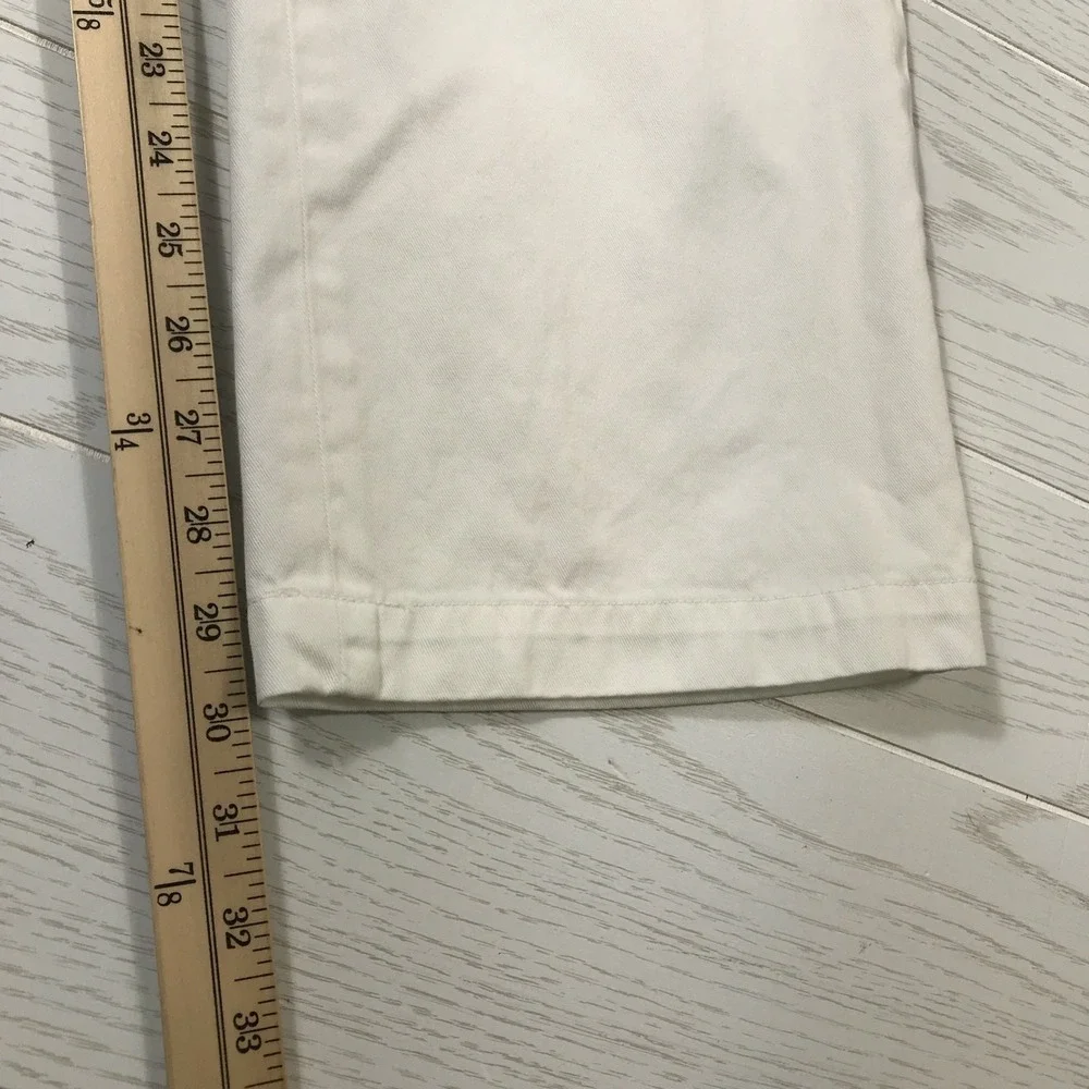 Vintage Polo Ralph Lauren Classic Fit Pants Mens 36x30 Fit White Twill Chino